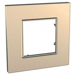 Рамка 1-ая Schneider Electric Unica Quadro Медь MGU6.702.56