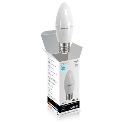 Лампа Gauss 33226 LED Elementary Candle 6W E27 4100K