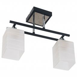 Потолочный светильник ЭкономСвет 50611/2CR+BK WT (EKONOMSVET 50611/2CR+BK WT)