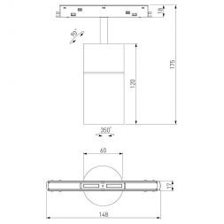 Elektrostandard 85075/01 Slim Magnetic Умный трековый светильник 12W 2700-6500K Dim R02 (чёрный)