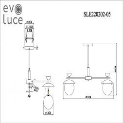 Подвесная люстра Evoluce SLE220202-05