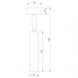 Diffe светильник накладной черный 5W 4200K 85268/01 Elektrostandard