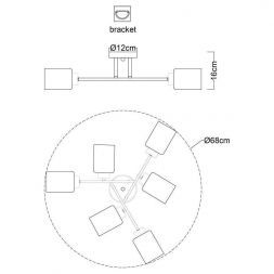 Люстра Arte Lamp A1547PL-6BK