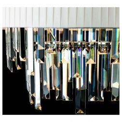 Подвесная люстра Eurosvet 10122/6 хром/прозрачный хрусталь Strotskis Smart (10106/6) Умный дом