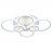 Потолочный светодиодный светильник 8076/6 WHT 132W+8W RGB Profit Light
