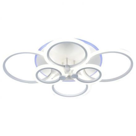 Потолочный светодиодный светильник 8076/6 WHT 132W+8W RGB Profit Light