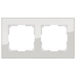 Рамка 2-местная Werkel W0021117 дымчатое стекло (WL01-Frame-02)