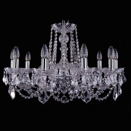 Люстра Bohemia Ivele Crystal 1402/10/240/Ni/Leafs