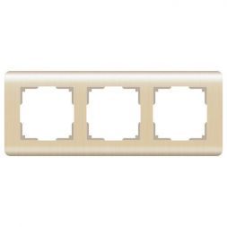 Рамка на 3 поста Werkel W0032111 шампань (WL12-Frame-03)