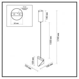 Подвесной светодиодный светильник Odeon Light L-Vision Ray 6677/5L