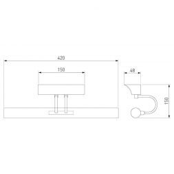 Светодиодная подсветка Elektrostandard Flint Neo LED хром (MRL LED 7W 1002 IP20)