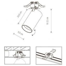 Спот Nowodvorski Mono Surface 7683