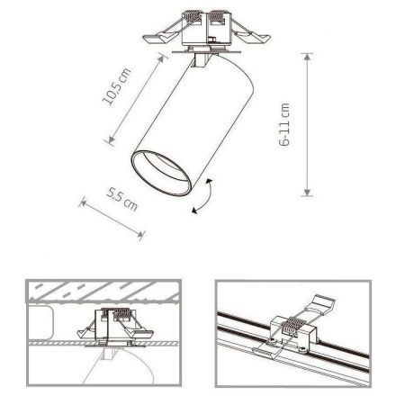 Спот Nowodvorski Mono Surface 7683