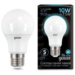 Лампа Gauss 102502210 LED A60 10W E27 4100K