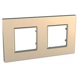 Рамка 2-ая Schneider Electric Unica Quadro Медь MGU6.704.56
