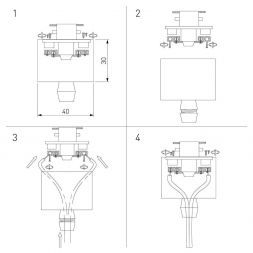 Коннектор для однофазного шинопровода Elektrostandard TRLM-1-CH