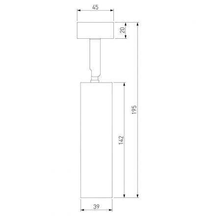 Diffe светильник накладной черный 8W 4200K 85239/01 Elektrostandard