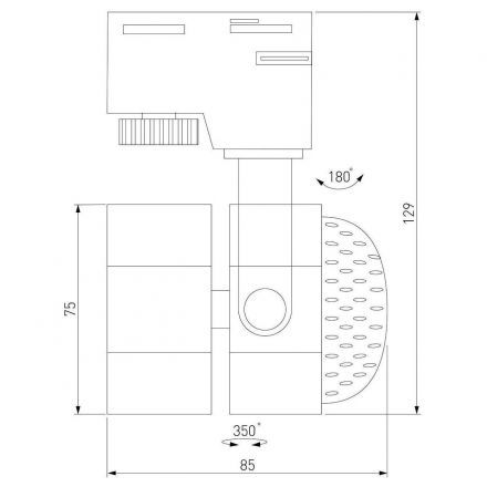 Трековый светильник Elektrostandard Robi GU10 Черный (MRL 1004) однофазный