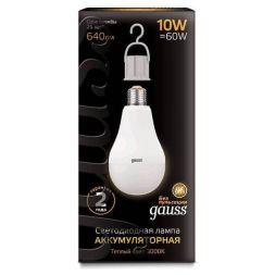 Лампа светодиодная аккумуляторная Gauss 102402100