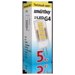 Капсульная светодиодная лампа 5W 3000K G4 Smartbuy SBL-G4220 5-30K