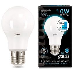 Лампа Gauss 102502210-S LED A60 10W E27 4100K step dimmable