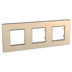 Рамка 3-ая Schneider Electric Unica Quadro Медь MGU6.706.56