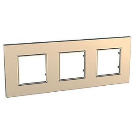 Рамка 3-ая Schneider Electric Unica Quadro Медь MGU6.706.56