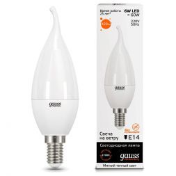 Лампа Gauss 34116 LED Elementary Candle Tailed 6W E14 3000K