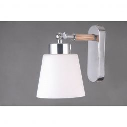 Бра Linvel LB 9223/1 Бенни Хром/светлое дерево E27 40W