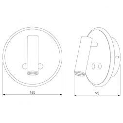 Настенный светильник Elektrostandard Tera LED серебро (MRL LED 1014)