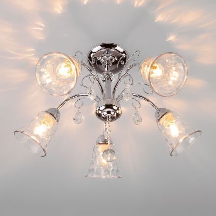 Потолочная люстра Eurosvet 30157/5 хром