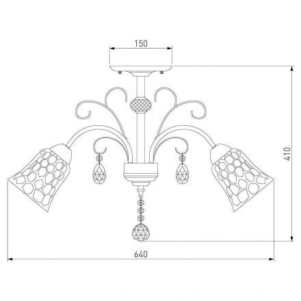 Потолочная люстра Eurosvet 30157/5 хром