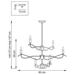 Подвесная люстра Lightstar Ragno 733267