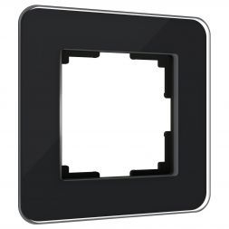 Рамка на 1 пост Elite (черный, стекло) Werkel W0012448