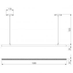 Slim Magnetic Трековый светильник 48W 4000K Vilo (чёрный) Elektrostandard