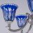 Торшер 72009TP/6/175 NW P2 U Clear-Blue/H-1H FL3S Bohemia Ivele Crystal