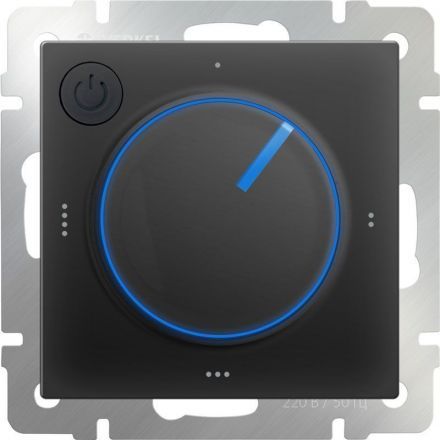 Терморегулятор электромеханический для теплого пола Werkel W1151108 черный матовый (WL08-40-01)