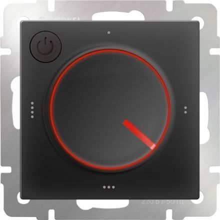 Терморегулятор электромеханический для теплого пола Werkel W1151108 черный матовый (WL08-40-01)