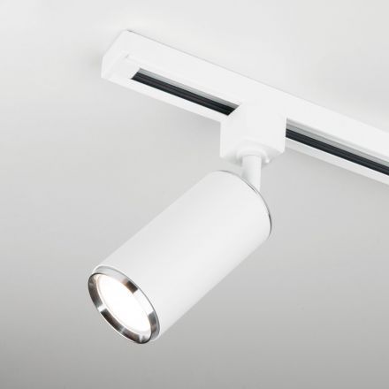 Трековый светильник Elektrostandard Svit GU10 Белый/хром (MRL 1013) однофазный