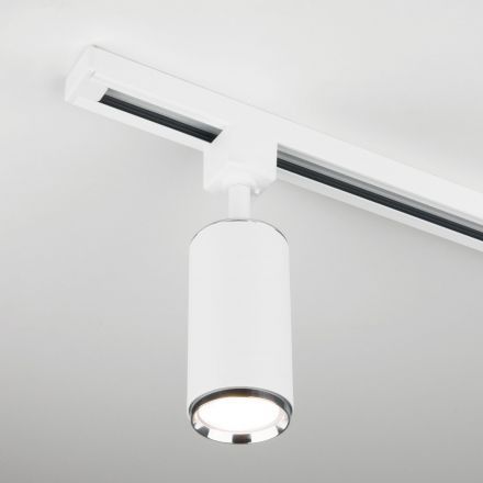 Трековый светильник Elektrostandard Svit GU10 Белый/хром (MRL 1013) однофазный