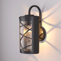 Настенный уличный светильник Elektrostandard Premier D черный (GL 1017D)