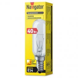 Лампа накаливания Navigator 61 206 NI-T25L-40-230-E14-CL