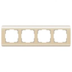 Рамка на 4 поста Werkel W0042111 шампань (WL12-Frame-04)