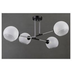 Светильник потолочный Linvel LV 9364/4 Тойма Чёрный/хром Е14 40W D640 H300мм (LINVEL LV 9364/4 Тойма Чёрный/хром Е14 40W) Светильник потолочный Linvel LV 9364/4 Тойма Чёрный/хром Е14 40W D640 H300мм (LINVEL LV 9364/4 Тойма Чёрный/хром Е14 40W)