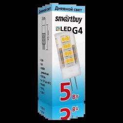 Капсульная светодиодная лампа 5W 4000K G4 Smartbuy SBL-G4220 5-40K