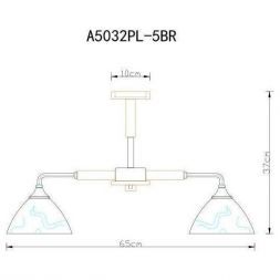 Потолочная люстра Arte Lamp A5032PL-5BR