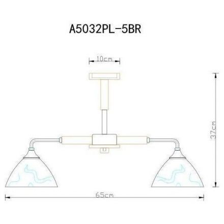 Потолочная люстра Arte Lamp A5032PL-5BR