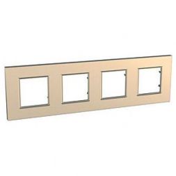 Рамка 4-ая Schneider Electric Unica Quadro Медь MGU6.708.56