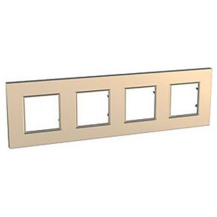 Рамка 4-ая Schneider Electric Unica Quadro Медь MGU6.708.56