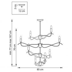 Подвесная люстра Lightstar Ragno 733287